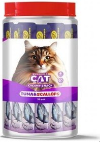 Resim Eurogold Cat Ton Balıklı Deniz Taraklı Kedi Ödül Maması 30 x 15 G 