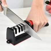 Resim 4 Aşamalı Profesyonel Tungsten Karbür Bileyici ile Mutfak Bıçağı Bileyicisi, Tüm Metal Bıçaklar İçin Uygundur 