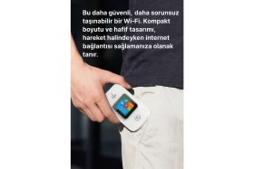 Resim Qasul 4g / 5g / Lte Mobil Wifi 3000 Mah Taşınabilir Kablosuz Modem Her Yerde Online Çantana At Aç Bağlan 