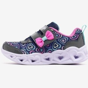 Resim Skechers Heart Lıghts Boogıe Land Küçük Kız Çocuk Lacivert Işıklı Spor Ayakkabı 303258n Nvmt Lacivert 