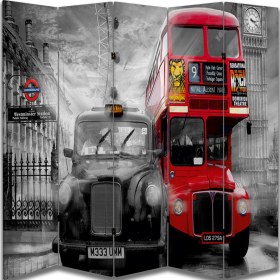 Resim Şehir Temalı Özel Tasarım Paravan Room Divider 180 x 200 cm 