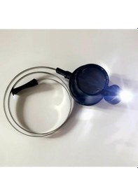 Resim Led Işıklı Başlıklı Saatçi Gözlük Lup Büyüteç 15X Max 2Cm Mg13B-A 