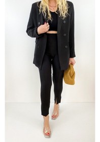 Resim Modaonna Kadın Siyah Oversize Blazer Ceket Siyah 