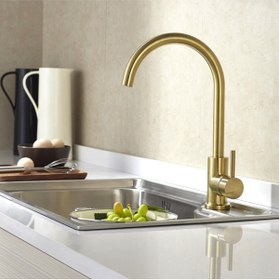 Resim OEM Mutfak Evye Bataryası Mat Gold Tasarım Yeni Model 5 Yıl Garantili 