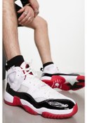 Resim Nike Jordan Jumpman Two Trey Basketball Shoes White Bilekli Basketbol Ayakkabısı Beyaz Kırmızı Beyaz 