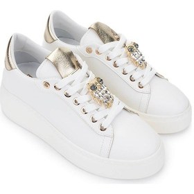 Resim Tamer Tanca Kadın Vegan Beyaz Sneakers & Spor Ayakkabı 1009 116 Bn Ayk Y25 Byz Cılt/lame Beyaz 