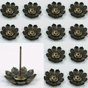 Resim 3 adet Set - Lotus Yakıt Alevi için Altı Delik - Metal Alaşım Çoklu Delik Yakıt Çubuğu Tutucu, Meditasyon, Ev Dekorasyonu, Noel, Cadılar Bayramı, Paskalya, Işık Festivali, Şükran Günü için Uygun, Koku Olmadan 