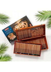 Resim Lightfast Kuruboya 100 Renk Ahşap Kutu Karışık Çok Renkli 