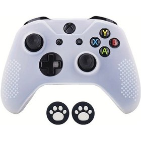 Resim Cloud011 2si1 Kontrolcü Kılıfı 2 Joystick Başlığı Seti 291 Şeffaf 215 Siyah Beyaz Koruma Kılıfı 