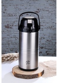Resim 4.5 Lt Çelik Termos Pompalı Ckr2009 - Siyah 