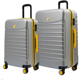 Resim 2'li Valiz Seti Büyük Boy - Orta Boy Gri 1168 Gri 