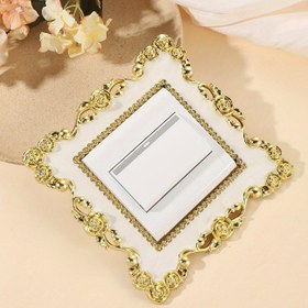 Resim Ev Dekorasyonu ve Hediye Verme İçin Parlak, Çıkarılabilir Dikdörtgen Anahtar Kapaklı, Pastoral Temalı Yeniden Kullanılabilir Önceden Yapıştırılmış Duvar Freski, Boho Tarzı Çiçek Desenli Plastik Anahtar Sticker 