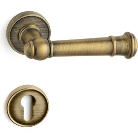 Resim Fıgaro Rozetli Kapı Kolu Antik Rengi Yale - Hha235Ro14Y Abm 