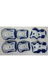 Resim Tex Çocuk Dizlik Dirseklik Set - Koyu Mavi Beyaz 
