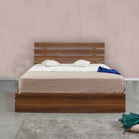 Resim Pasific Home Huga Çift Kişilik 140 X 190 Başlıklı Karyola, Ceviz 