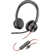 Resim Poly Blackwire 8225M Microsoft Aktif Gürültü Önleyici Mikrofonlu Kablolu Ofis Kulaklık 