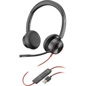 Resim Poly Blackwire 8225M Microsoft Aktif Gürültü Önleyici Mikrofonlu Kablolu Ofis Kulaklık 