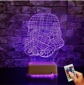 Resim Vipyol Doğumgünü Hediyesi Star Wars Son Asker 3d Led Lamba Masa Lambası 