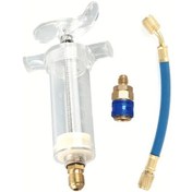 Resim Besthome1 30ml Ac Yağ Boya Enjektör 1oz 1/4 Sae Bağlantılı Klima Bakım Seti 