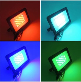 Resim Rgb Renkli Led Projektör 50 Watt Uzaktan Kumandalı 