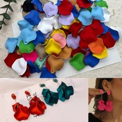 Resim 10 Adet Büyük (24x25mm) Şeffaf Merkezli Akrilik Gül Yaprakları - Parlak Pürüzsüz Fasetler, Çok Renk Seçenekleri (Turkuaz, Pembe, Kırmızı, Mavi, Mor, Sarı, Siyah, Beyaz, Kahverengi, Lacivert, Yeşil, Macenta, Camgöbeği, Gri, Bej) - DIY Takılar, Kolye, Küpe, Pandantif, Saç Aksesuarları, Düğün, Doğum Günü Partisi Süslemeleri İçin Şık ve Dayanıklı Çiçeğimsi El Sanatları İmalat Parçaları, İnce Delikli İstihdam 