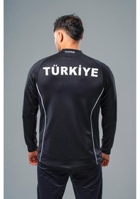 Resim Hummel Target Milli Takım Kamp Eşofman Üstü Siyah 