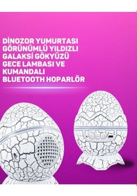 Resim Dinozor Yumurtası Tasarımlı Projektörlü Gece Lambası Çok Renkli 09115899 