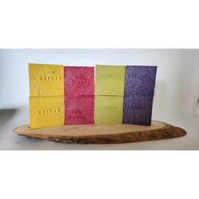 Resim Doğal Üretim Sabunu Karışık (Safran-Gül-Lavanta-Aleovera) 8'li Set 