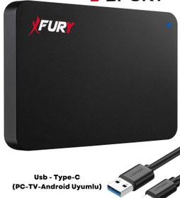 Resim FURY E-sport 320 Gb Harici Disk - Taşınabilir Disk - Taşınabilir Harddisk- Type-c (PC-TV-ANDROİD UYUMLU) 