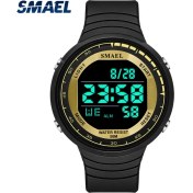 Resim Hanyang Altın Erkek Saatler Dijital 50 M Su Geçirmez Smael Spor Kol Saatleri Kronometre Çalar Saat Erkek Otomatik Tarih 1925 Askeri Dijital Saat (Yurt Dışından) 