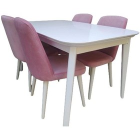 Resim Bengimobilya Masa Muz Ayak Model Kayın Torna Retro Iskelet Sandalye Parlak Bey 