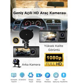 Resim Inovaxis Araç İçi Kamera 3.0 Ekran, Full HD 1080P, Gece Görüşlü, G-Sensörlü Araç Kamerası 