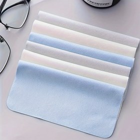 Resim 3/6 adet Profesyonel Gözlük Temizleme Bezi, Süet Malzeme, Buğu Önleyici, Bilgisayar ve Cep Telefonu Ekranları için Uygun, Lenslere Nazik, 15cmX15cm 5.9 inç Kare 