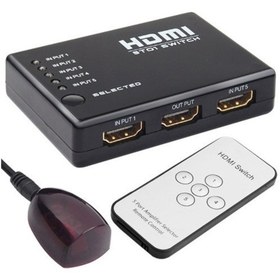 Resim Navidata Nvd-321 5 Port Hdmı Switch Kumandalı 3d Uyumlu 5 In 1 