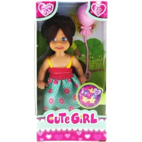 Resim MCM Group Cute Girl Pembe Balonlu Kumral Mini Bebek 