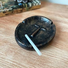 Resim Sessiz Surat Dekoratif Küllük | Bakır Rengi | Döküm Seramik Tozu | El Boyaması 