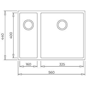 Resim Teka Square 560 Tg Brıght Cream - Granit Eviye - 115260032 