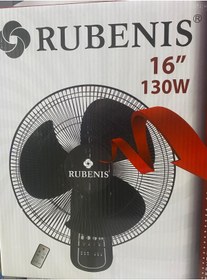Resim Rubenis RBSR80 Plus 130W Siyah Duvar Vantilatör 