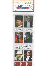 Resim Ticon Sticker Renk Atatürk Figürlü 