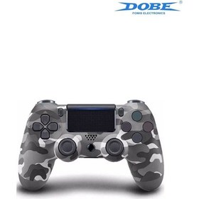 Resim Ps4-pc-android Box-android-ıos Telefon Tablet Uyumlu Titreşimli Bluetooth Oyun Kolu Kamo Gri 