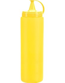 Resim Mayonez Sos Şişesi - 1000ml Dev Boy Sarı 3 Adet Renkli 