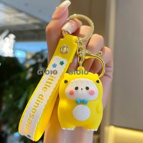 Resim Silver1 Gıoıo Anahtarlık Küçük Kolye Hediye Sevimli Üç Boyutlu Bebek Okul Çantası Çanta Çekicilik (Yurt Dışından) 