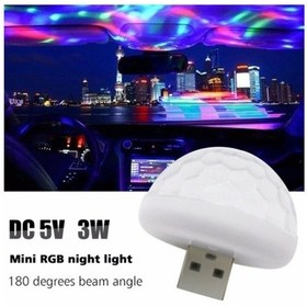 Resim Sese Duyarlı Usb Rgb Ledli Disco Topu 5W 