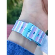 Resim Q&q Silikon Kordonlu 10 Atm Su Geçirmez Unisex Çocuk Kol Saati V06A-014VY 