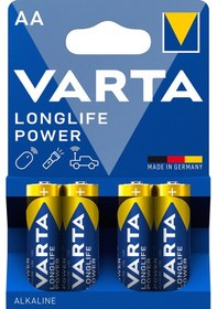 Resim Varta Longlife Power Aa Kalem Pil 4'lü Paket Alkalin 2 Adet 