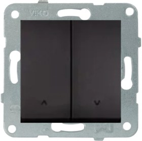 Resim Viko Linnera Life Gece Siyahı Jaluzi Kumanda Anahtarı Çerçevesiz - 90444016 