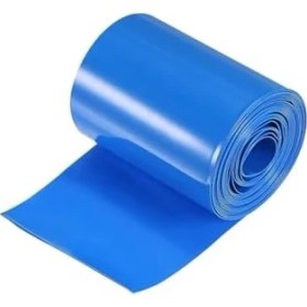 Resim Pvc Isı Büzülme Borusu Mavi, 75 Mm, 1 Mt, 18650 Pil Yalıtım Kablo Kılıfı 