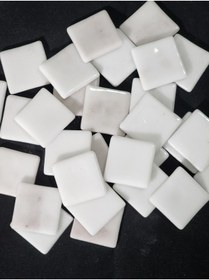 Resim Atölye Öğretmenim Beyaz Cam Mozaik (1 KG 85 ADET TAŞ) 