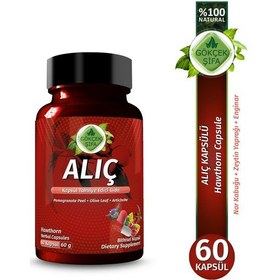 Resim Gökçek Şifa Alıç 1000 MG Bitkisel Takviye Edici Gıda 60 Kapsül 