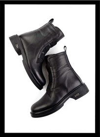 Resim Siyah Leather Kadın Bot & Bootie K02724202003 Siyah 